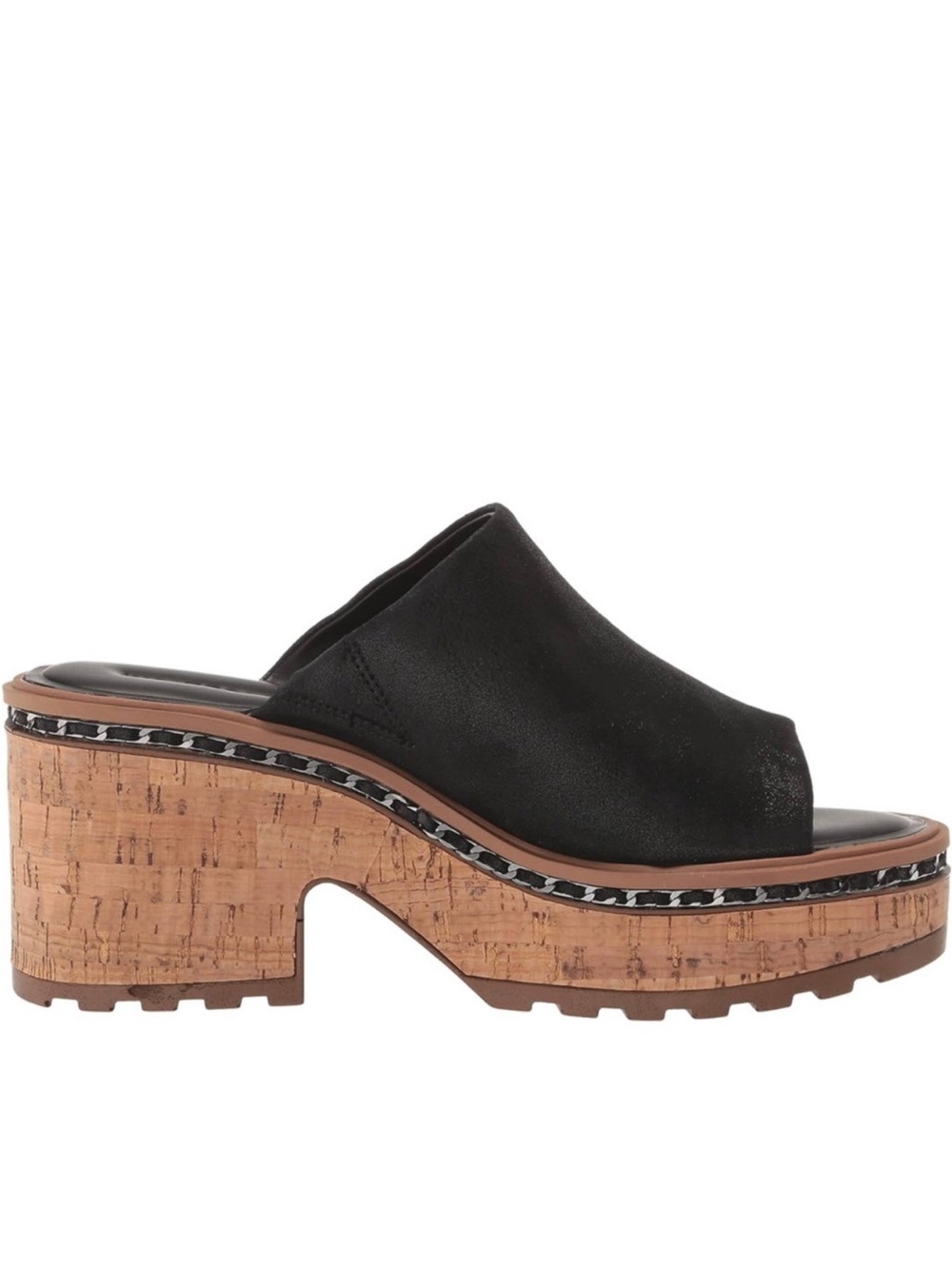 Karl Lagerfeld Paris Clarina Leather Comfort Wedge Sandal. - Picture 3 of 12
